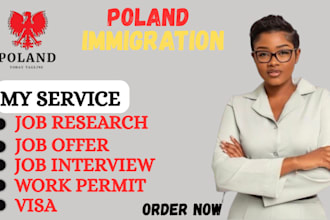 do job research, get valid job offer letter, work permit for all jobs in poland