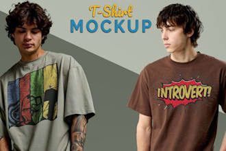 design realistic t shirt mockups for your clothing brand