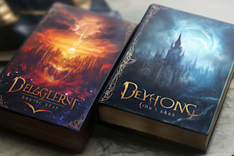 do professional fantasy book cover design or cover illustration