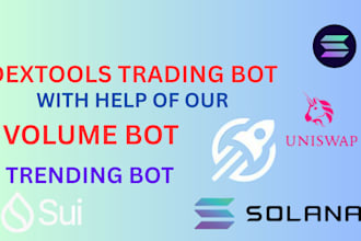 provide real dextool bot, cmc, volume bot, poolcoin bot, trending bot