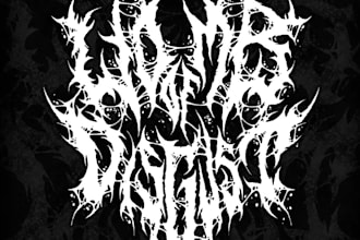 do a metal,hardcore,heavy metal, black metal band logo