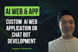 develop ai mobile app or website ai saas app ai chatbot ai software