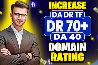 increase da DR and tf of your website