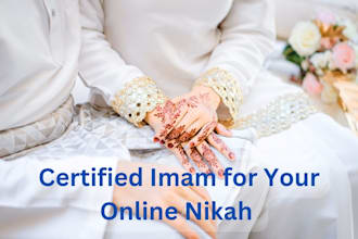 conduct your online islamic nikah and provide official documentation