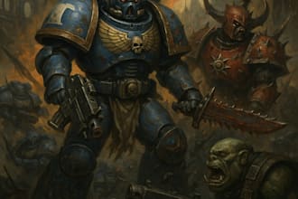 paint warhammer illustration based on your description