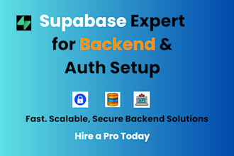 build and integrate a supabase backend for your web app