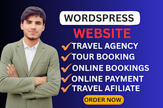 create tour and travel agency website in wordpress