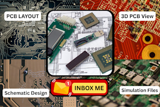 do pcb design of your circuit in altium easyeda eagle kicad, pcb schematic, pcb
