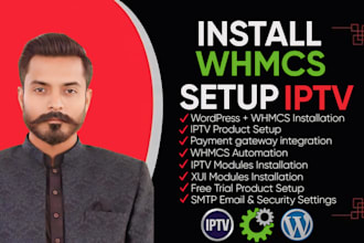 build a professional iptv website with wordpress and whmcs