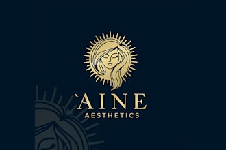 do aesthetic hair, beauty, spa salon and fashion logo design