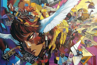 create graffiti pop art canvas designs and murals