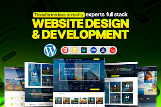 website development create website design redesign wordpress website developer