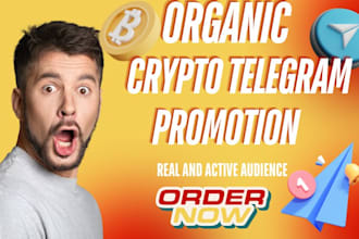 grow and manage your crypto telegram promotion  professional