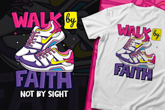 design custom christian t shirt design, bold bible verse graphic clothing brand