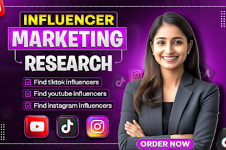 find best instagram, tiktok and youtube influencer list for influencer marketing