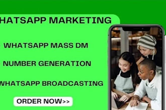 do organic whatsapp marketing and send promotional whatsapp message to worldwide