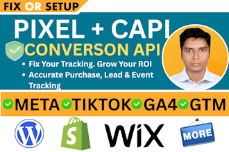 do meta facebook pixel, tiktok pixel conversion event API, capi, ga4 via GTM
