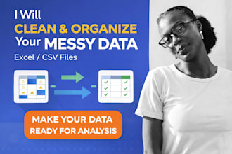 clean, organize, and prepare your excel or CSV data