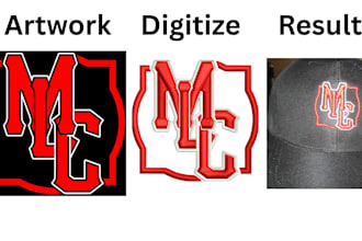 do 3d embroidery digitizing for hat and caps emb,dst,pes,jef