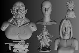 sculpt high quality 3d model for 3d printing