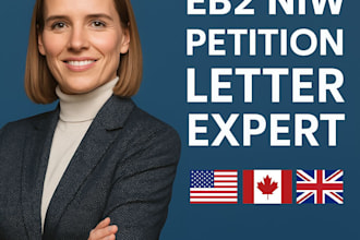 draft an eb2 niw visa petition or cover letter for immigration