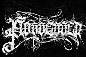 design black metal logo for your band