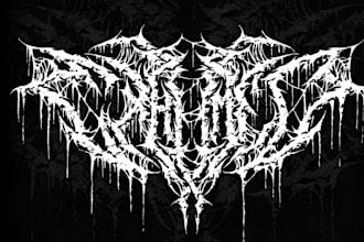 do brutal death metal, heavy metal, deathcore, grindcore, and mincecore logo