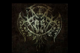 do black, death metal, grindcore deathcore band logo