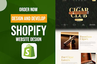 create shopify store or website, shopify website design