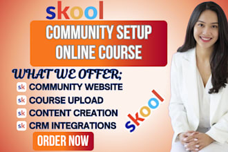 setup skool community circle so mighty networks  automation kajabi online course