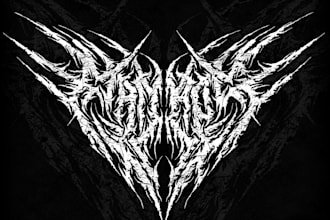 make brutal death metal logo for your band