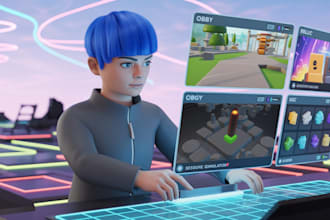 develop a complete roblox obby or parkour game with scripting and map