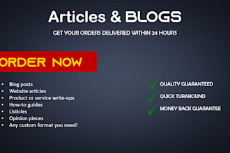write your articles and blogs
