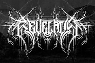 create metal, brutal, death metal logo for your band, brand