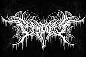 draw an extreme ,brutal or death metal logo for you