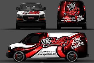 create truck wrap design, car wrap design, van wrap design, vehicle wrap design