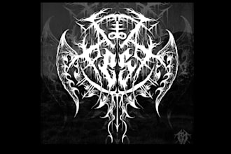 do black, death metal, grindcore deathcore band logo