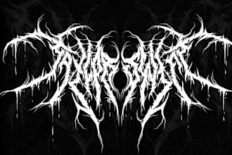 create unique black metal logo for your band