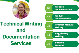 write technical product user guides, repair manuals, and software user help