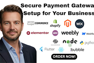 integrate stripe paypal square payment gateways wise payoneer website mobile app
