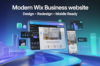 build wix website design, wix website redesign, or wix online store