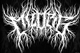 create psychedelic, stoner, rock, metal for your band logo