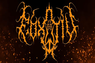 make custom death metal logo for your band