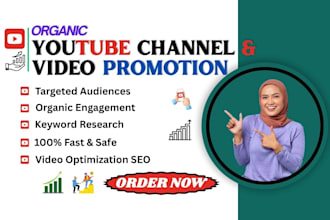 grow your youtube channel with organic promotion