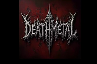 create a brutal death metal logo