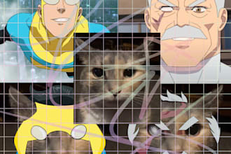 draw you, a friend or a character that you want on a cat meme