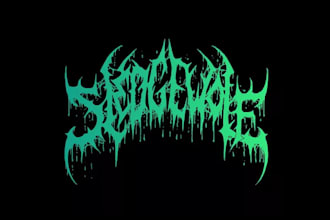 do death metal, black metal, slamming, brutal logo