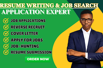 search and write resume to apply remote jobs application for you,reverse recruit