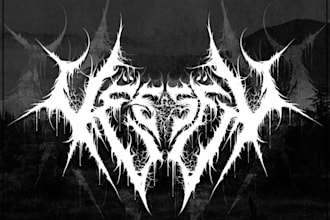 make death metal, and brutal logo for you band or brand