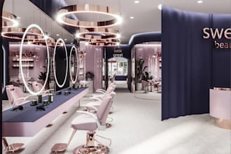 visualize beauty salon,nail salon,medical spa,shop,3d commercial store model,VR
